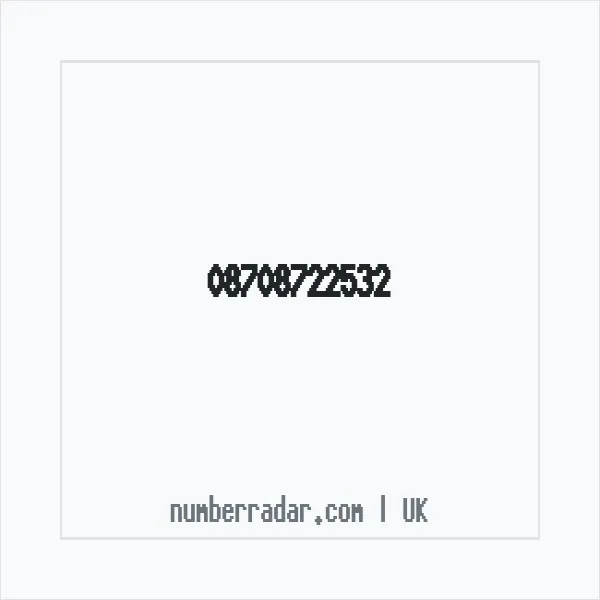Reverse number check for +44 870 872 2532 — who called me?