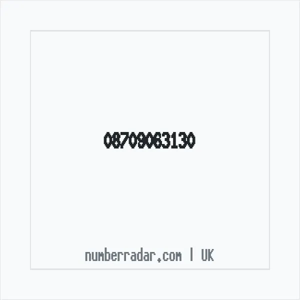 Reverse number check for +44 870 906 3130 — who called me?