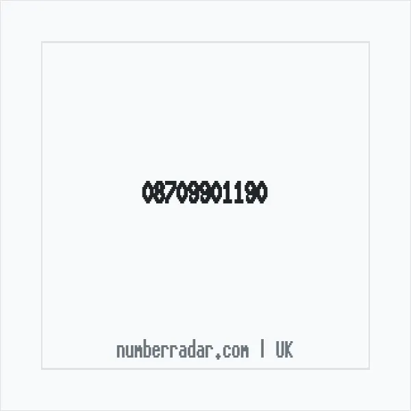 Reverse number check for +44 870 990 1190 — who called me?