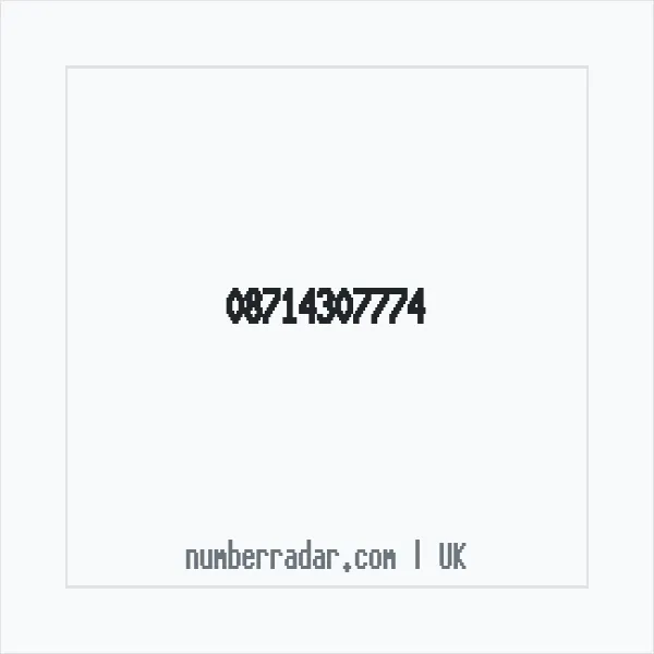 Reverse number check for +44 871 430 7774 — who called me?
