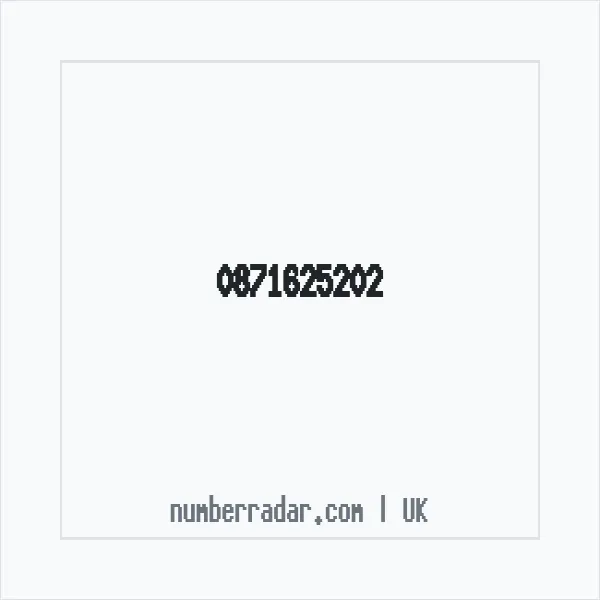 Reverse number check for +44 871625202 — who called me?