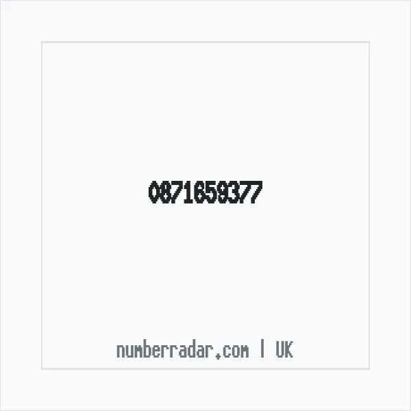 Reverse number check for +44 871659377 — who called me?