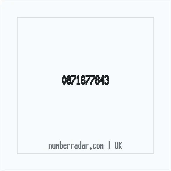 Reverse number check for +44 871677843 — who called me?