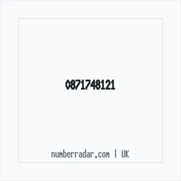 Reverse number check for +44 871748121 — who called me?