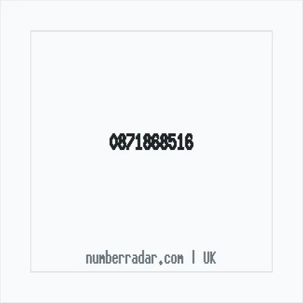 Reverse number check for +44 871868516 — who called me?