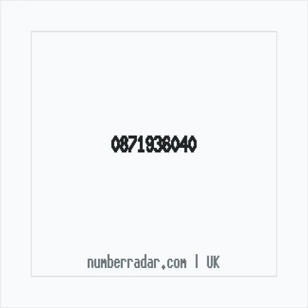 Reverse number check for +44 871936040 — who called me?