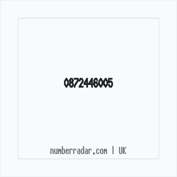 Reverse number check for +44 872446005 — who called me?