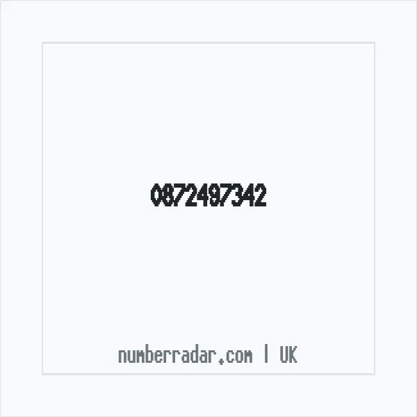 Reverse number check for +44 872497342 — who called me?