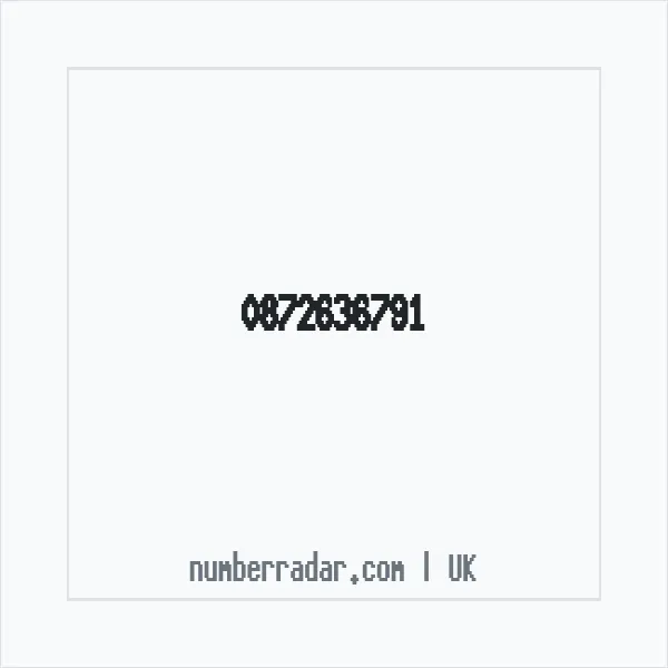 Reverse number check for +44 872636791 — who called me?