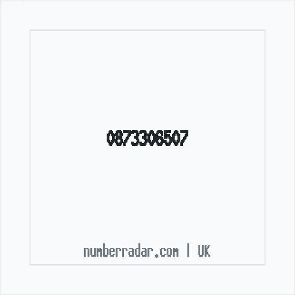 Reverse number check for +44 873306507 — who called me?