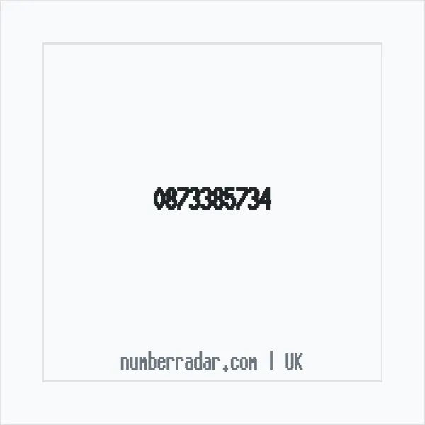 Reverse number check for +44 873385734 — who called me?