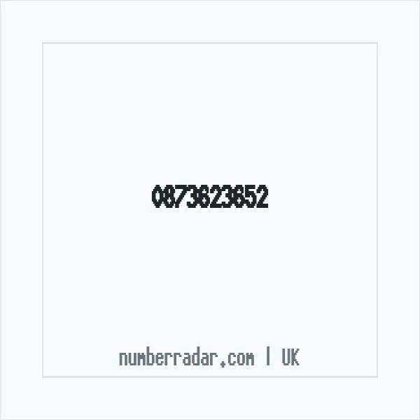 Reverse number check for +44 873623652 — who called me?