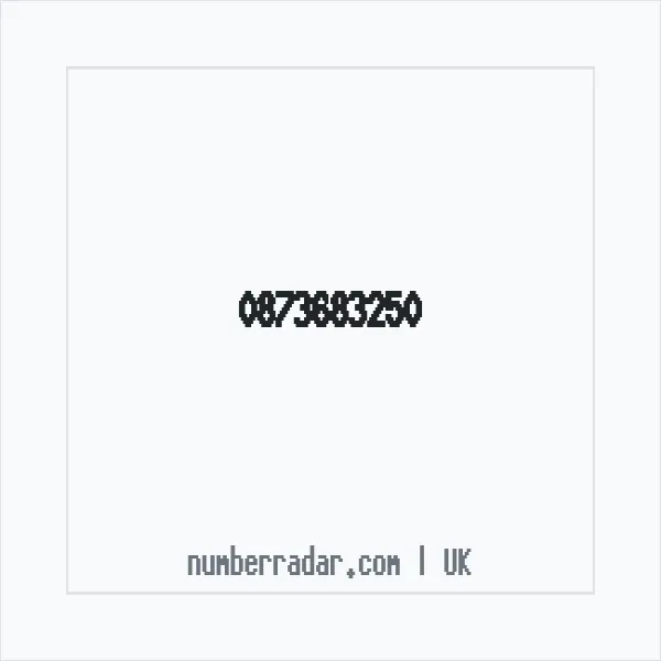 Reverse number check for +44 873683250 — who called me?