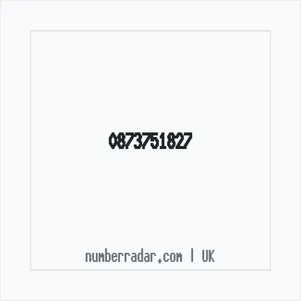 Reverse number check for +44 873751827 — who called me?