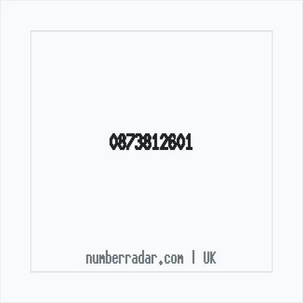Reverse number check for +44 873812601 — who called me?