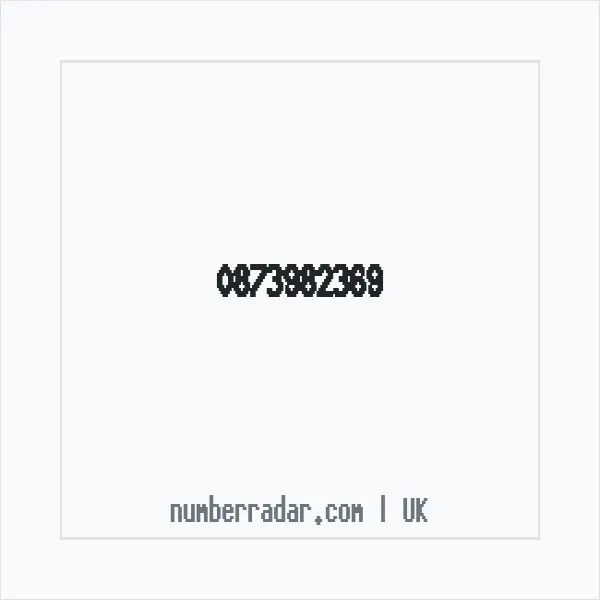 Reverse number check for +44 873982369 — who called me?