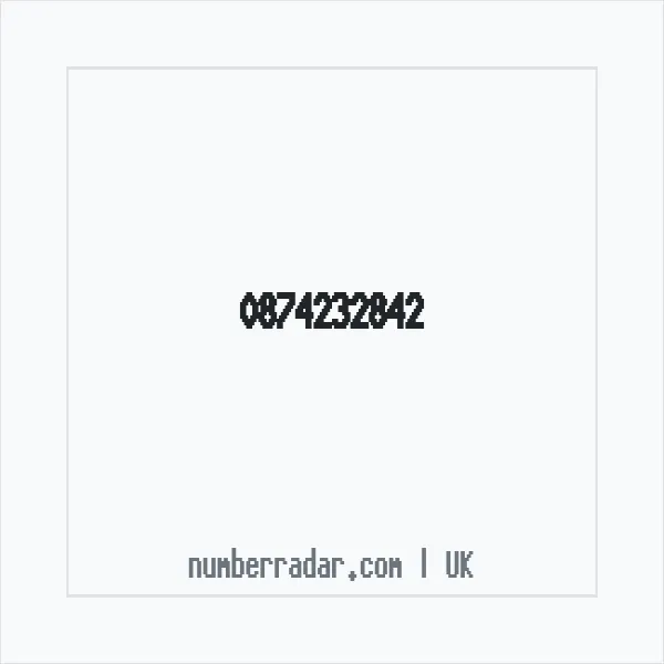 Reverse number check for +44 874232842 — who called me?