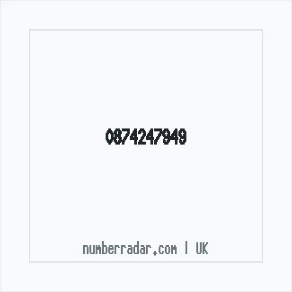 Reverse number check for +44 874247949 — who called me?