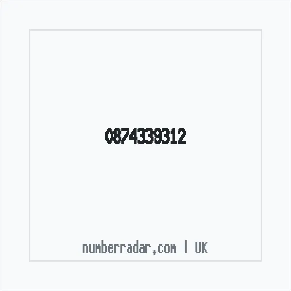 Reverse number check for +44 874339312 — who called me?