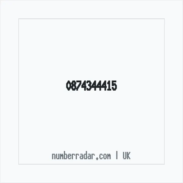 Reverse number check for +44 874344415 — who called me?