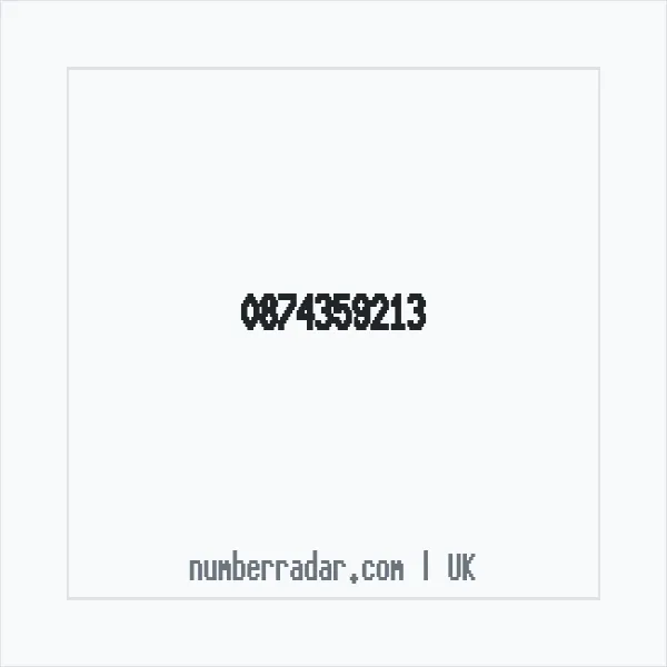 Reverse number check for +44 874359213 — who called me?