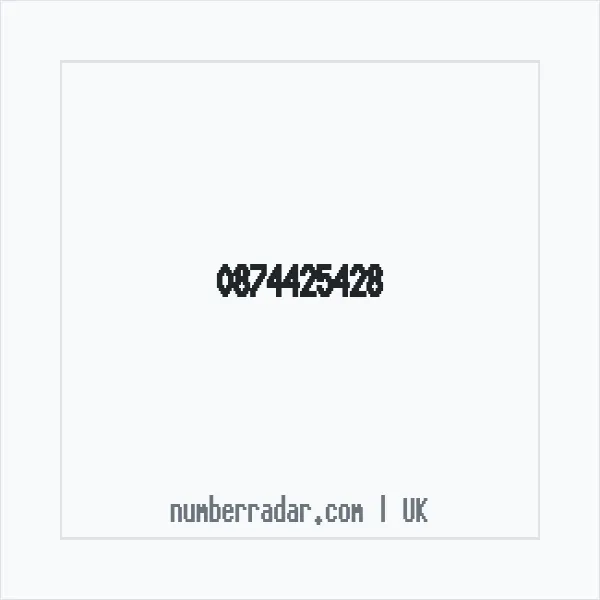 Reverse number check for +44 874425428 — who called me?
