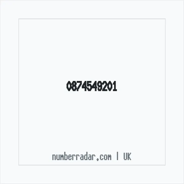 Reverse number check for +44 874549201 — who called me?