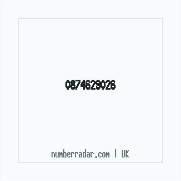 Reverse number check for +44 874629026 — who called me?