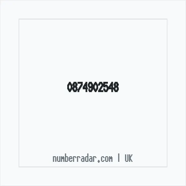 Reverse number check for +44 874902548 — who called me?