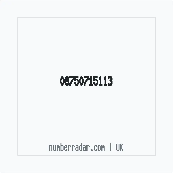 Reverse number check for +44 875 071 5113 — who called me?