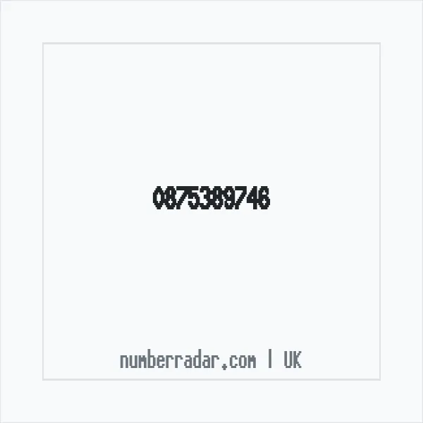 Reverse number check for +44 875389746 — who called me?