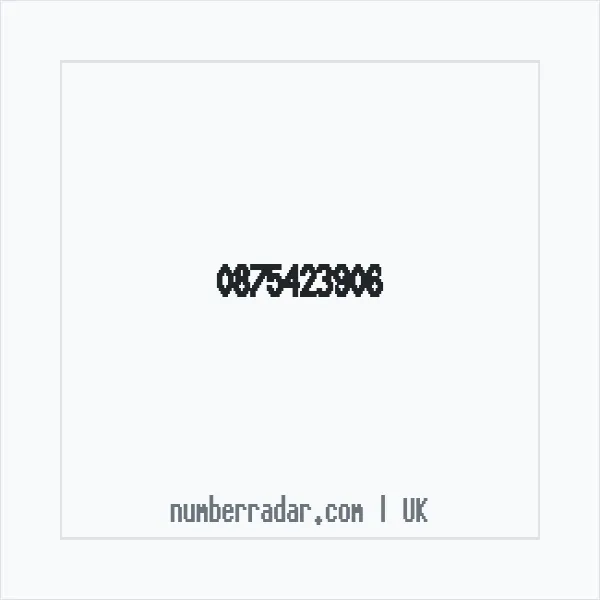Reverse number check for +44 875423906 — who called me?
