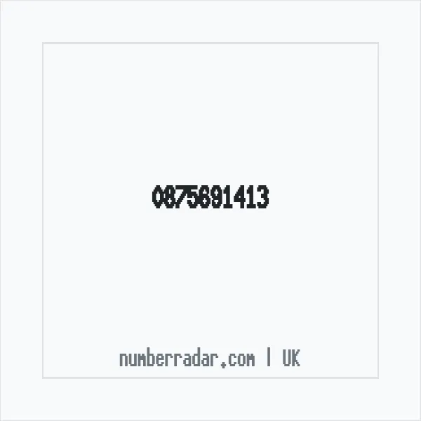 Reverse number check for +44 875691413 — who called me?