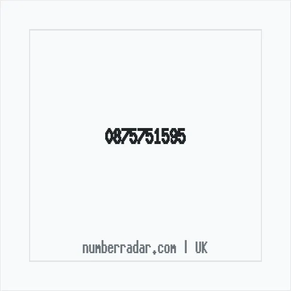 Reverse number check for +44 875751595 — who called me?