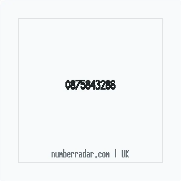 Reverse number check for +44 875843286 — who called me?