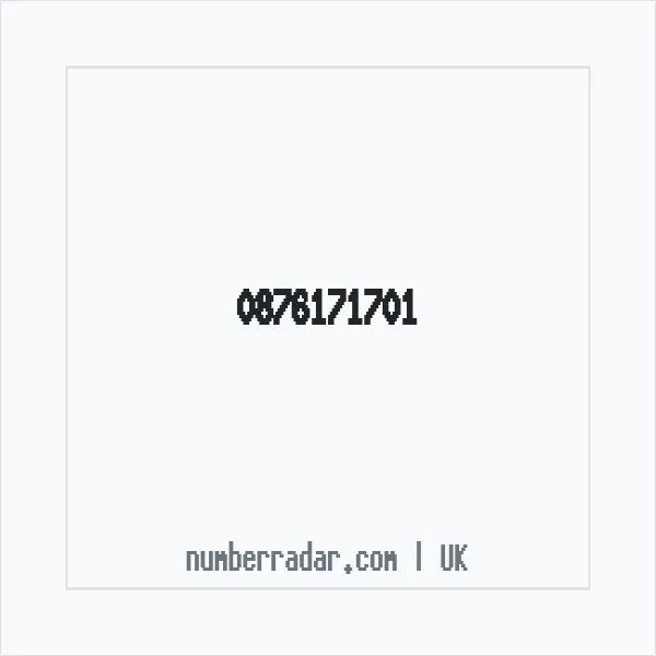 Reverse number check for +44 876171701 — who called me?