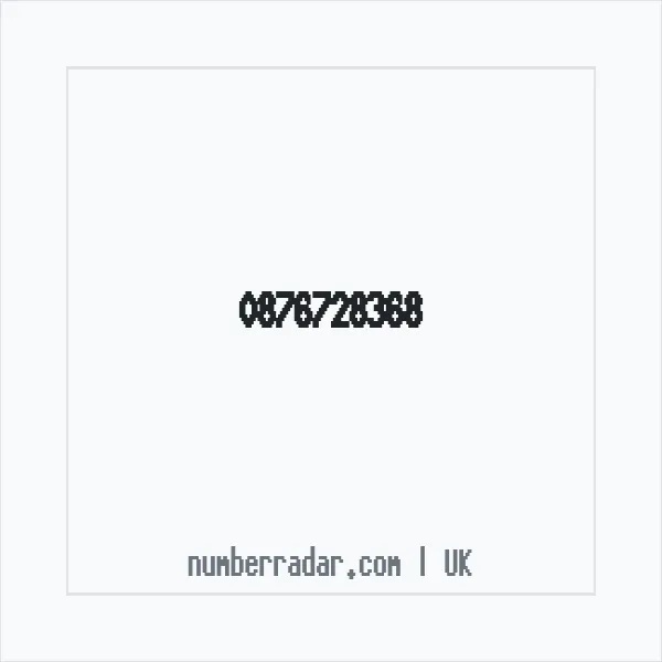 Reverse number check for +44 876728368 — who called me?