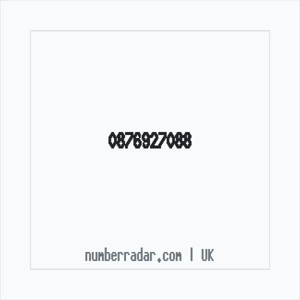 Reverse number check for +44 876927088 — who called me?