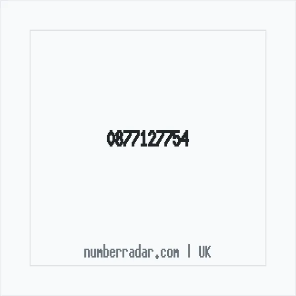 Reverse number check for +44 877127754 — who called me?