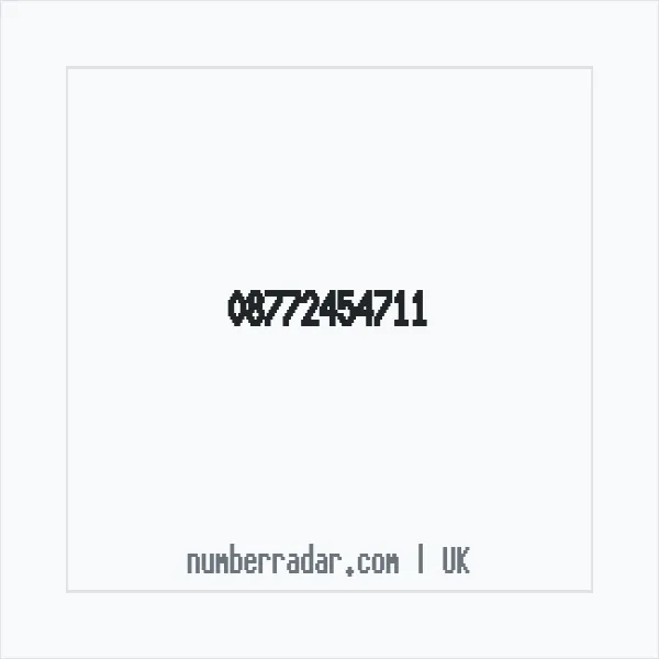 Reverse number check for +44 877 245 4711 — who called me?