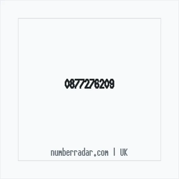 Reverse number check for +44 877276209 — who called me?