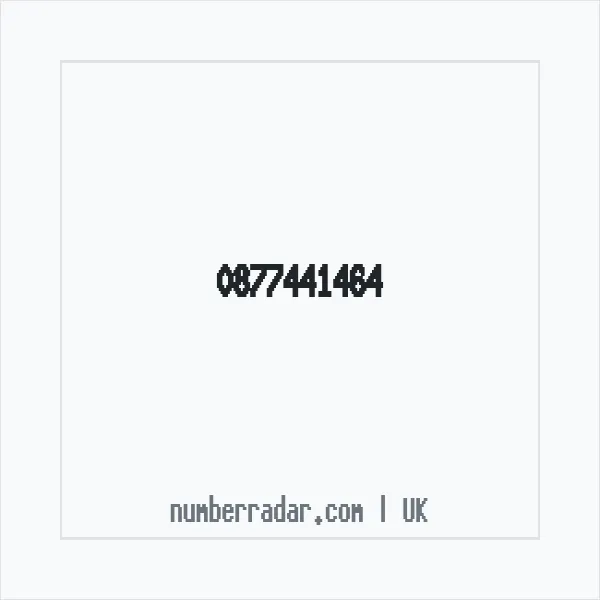 Reverse number check for +44 877441464 — who called me?