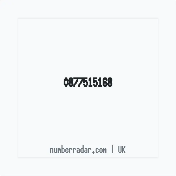 Reverse number check for +44 877515168 — who called me?