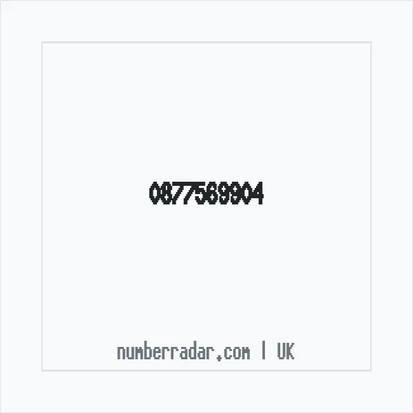 Reverse number check for +44 877569904 — who called me?