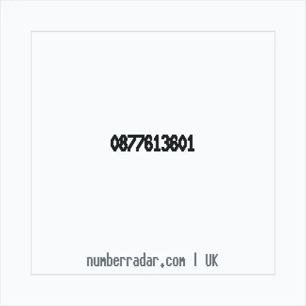 Reverse number check for +44 877613601 — who called me?