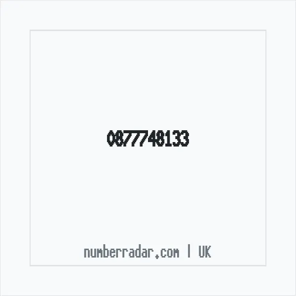 Reverse number check for +44 877748133 — who called me?