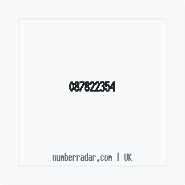 Reverse number check for +44 87822354 — who called me?