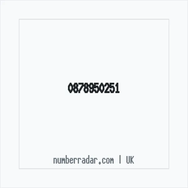 Reverse number check for +44 878950251 — who called me?