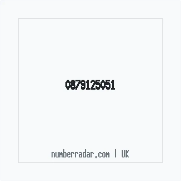 Reverse number check for +44 879125051 — who called me?
