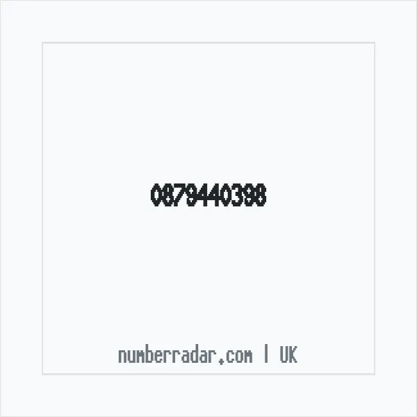 Reverse number check for +44 879440398 — who called me?